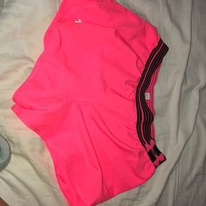 Under armour pink running shorts